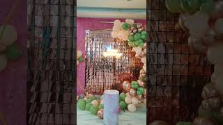 Balloon Decorations rainbowtheme manikonda hyderabad decoration shorts [upl. by Ailyn]