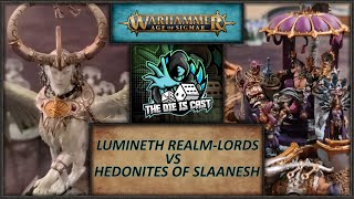 AoS 30 Battle Report Lumineth RealmLords vs Hedonites of Slaanesh  Fall Rubicon Round 1 [upl. by Middleton266]