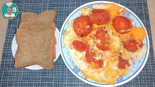 One Pan Egg Tomato Toast  Breakfast Recipe  shorts [upl. by Fretwell]