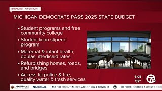 Michigan Democrats pass 2025 State Budget [upl. by Kirkwood596]