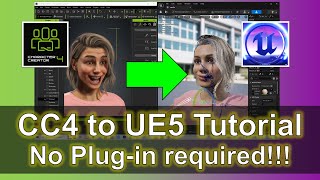 Character Creator 4 to Unreal Engine 54 UE5  without Unreal Live Link amp Auto Setup Plugin [upl. by Gunter]