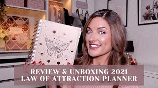 BRAND NEW LAW OF ATTRACTION PLANNER REVIEW amp UNBOXING 2021  FREEDOM MASTERY MANIFESTATION PLANNER [upl. by Atorod68]