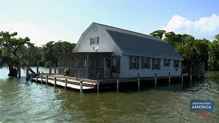 Floating Barn House  Buying the Bayou [upl. by Haidabo]