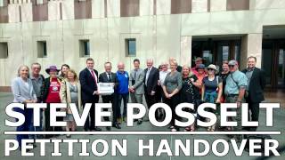 Steve Posselt  Delivering his Climate Emergency petition to Parliament Short Video [upl. by Milks257]