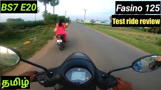 Yamaha Fasino 125 BS7 OBD2 E20 2023 modeltest ride review118 lakhs 🤯66kmpl😎mileageதமிழ் [upl. by Fugate]