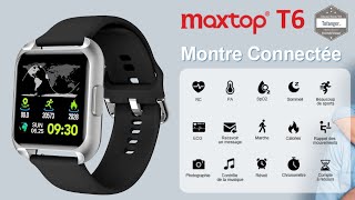 Maxtop T6 Smart Watch  Montre connectée IP67  App Maxtop amp App HBand  Android amp iOS  Unboxing [upl. by Relda]