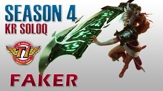 SKT T1 Faker  Riven vs Zilean  KR SoloQ [upl. by Fujio]