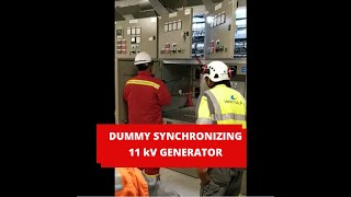 Dummy Synchronizing 11 kV Generator to the 275 kV Grid System [upl. by Ogdon]