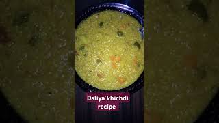 Daliya khichdi  recipe  music  youtube shorts [upl. by Ddat]