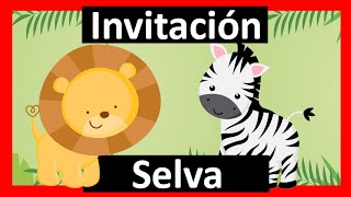 ► Crear INVITACION BABY SHOWER SELVA con tu Foto  DIGITAL  WHATSAPP [upl. by Ennybor]