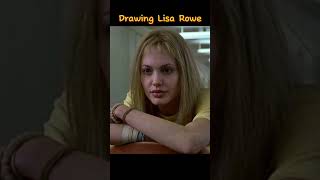 Drawing Lisa Rowe angelinajolie [upl. by Coco]