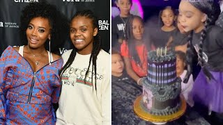 Yandy Smith’s Daughter Trying to Blow Out Toya Johnson’s Daughter’s Birthday Candles [upl. by Gebler646]