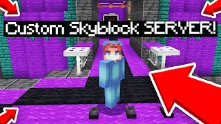 New Custom Minecraft Skyblock Server StarryNightMC 121 [upl. by Bernetta478]