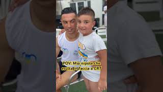 POV Mio nipote che esulta in faccia a CR7 😂 CR7 Ronaldo CristianoRonaldo Euro2024 [upl. by Annaierb]