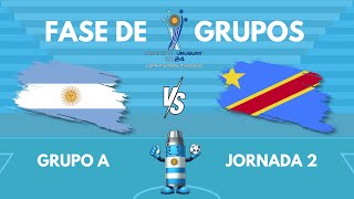 ARGENTINA vs RD CONGO  MUNDIAL FIFUSCA ARGENTINAURUGUAY 2024 GRUPO A FECHA 2 [upl. by Cida]