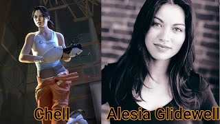 Character and Voice Actor  Portal  Chell  Alésia Glidewell [upl. by Yahsan]