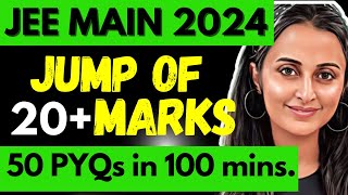 JEE MAINS 2024  JUMP OF 20 MARKS  POWER PACKED REVISION CRACK PYQs in seconds jee jeemains [upl. by Noevad]