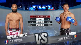 KO spectaculos Rambo Florin Lambagiu vs Mickael Lopes Da Veiga [upl. by Nelan]