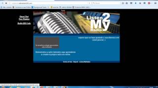 Tutorial para crear radio gratis en listen2myradio [upl. by Akisej]