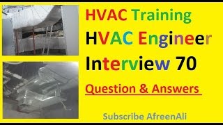 HVAC online Training  HVAC Mechanical Engineer Interview 70 Question amp Answers [upl. by Ybrik]