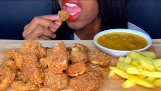 ASMR Popcorn Chicken and French Fries  Eating Sounds Mukbang  Eat With Asa [upl. by Lillian]