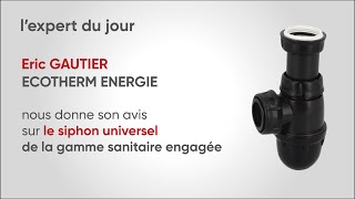 TUTO DEXPERT Installation siphon universel en matières recyclées [upl. by Marilee]