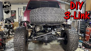 Simple 3 Link suspension DIY solid axle swap S10 with Jeep Gladiator coils [upl. by Giana]