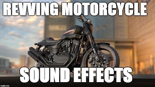 Revving motorcycle engine  Sound effects [upl. by Aerdied708]