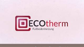 ECOtherm FussbodenheizungFrässystem [upl. by Ennoirb397]