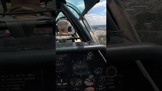 North American T6 Texan landing  Cockpit POV [upl. by Nalrah]