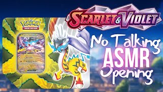 Paradox Destinies Tin  Iron Crown  ASMR Pokemon  No Talking Opening [upl. by Moffit324]