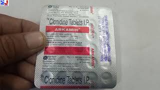 Arkamin Tablet  Clonidine Tablet  Arkamin Tablet uses side effects benefit Review Hindi [upl. by Devin860]