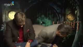 Hobbit MSN interview with Andy Serkis and Martin Freeman [upl. by Haswell]