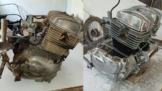 Honda CD200 RoadMaster Engine full Restoration [upl. by Hannavahs]