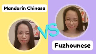 Mandarin Chinese vs Fuzhounese 2022  Side by Side Speaking Comparison [upl. by Pearla824]