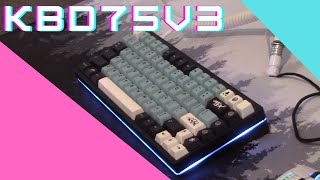 KBD75v3 Unboxing and Sound Test Durock 65g Linear Switches [upl. by Ruthie407]