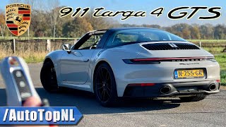 PORSCHE 911 992 Targa 4 GTS  REVIEW on AUTOBAHN by AutoTopNL [upl. by Bilbe]