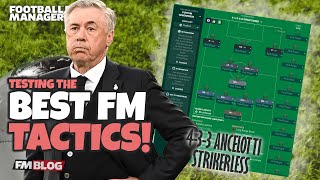 Testing The Best FM24 Tactics  433 Ancelotti Strikerless  Football Manager 2024 [upl. by Ahsieki486]