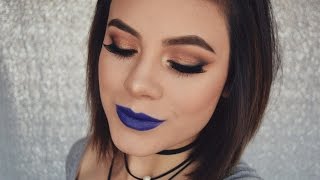 MAQUILLAJE CON LABIOS AZULES [upl. by Skelly]