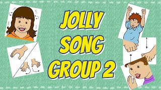 Jolly songs Group 2 ckehrmd with lyrics and illustrated actions [upl. by Einhoj214]