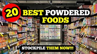 Best 20 Powdered Foods That Will Last Forever in Your Prepper Pantry [upl. by Sabella]