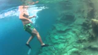 Snorkeling and Cliff Jumping  Desimi Beach in Lefkada Greece [upl. by Iznekcam974]