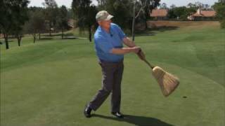 Golf Drill  Broom Exercise  How to Improve Impact and Rotation in Your Golf Swing [upl. by Cacilie]