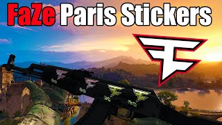 CSGO  FaZe Paris Stickers Showcase  AKSlate [upl. by Starbuck]