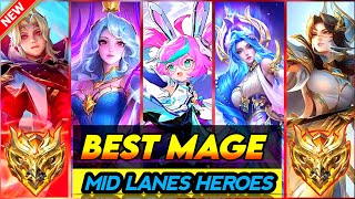 10 BEST MAGE HEROES SEASON 34  Mobile Legends Tier List [upl. by Akinej28]