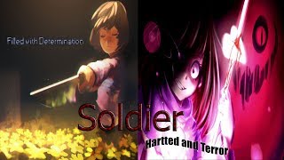 Glitchtale AMV  Soldier Frisk vs Betty Noire [upl. by Aloise]