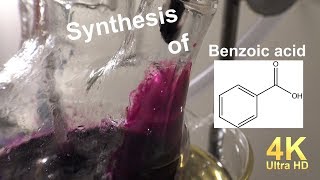 Synthesis of benzoic acid Oxidation of toluene [upl. by Meesan]