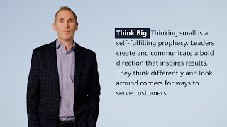 quotThink Bigquot Leadership Principle Explained by Amazon CEO Andy Jassy [upl. by Donell]