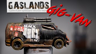 Custom Gaslands Hotwheel GigVan With Simple Graphics [upl. by Eintruok]