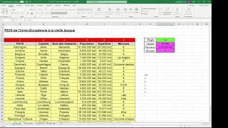 Excel S5  6 Les fonctions de recherche verticale et horizontale [upl. by Rafaelia831]